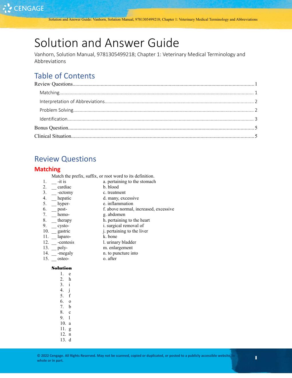 Preview page 3 of Solutions Manual For Veterinary Assisting Fundamentals and Applications 2nd Edition By Beth Vanhorn