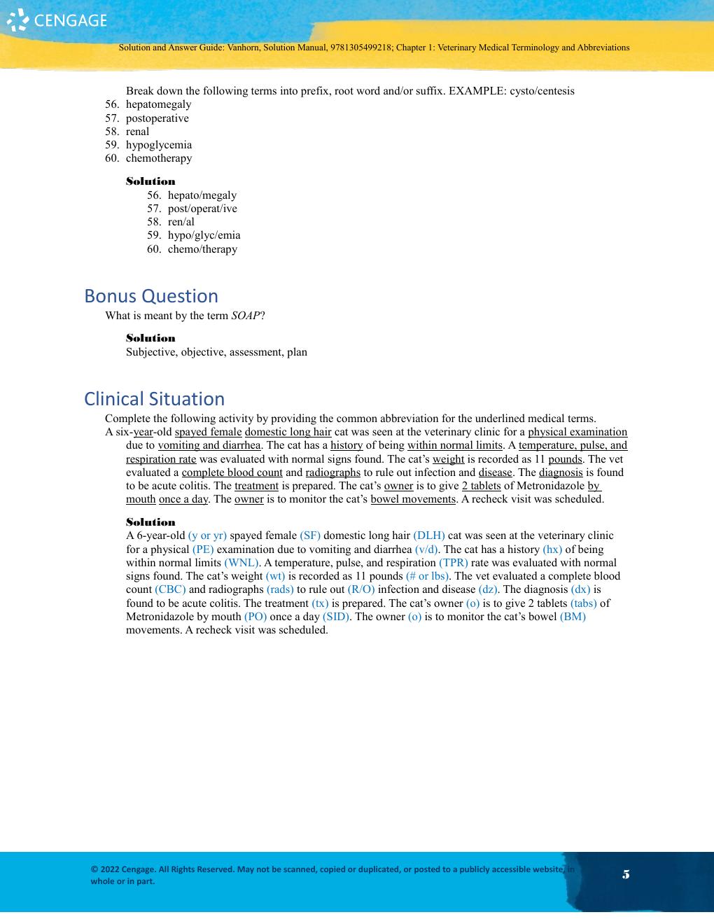Preview page 7 of Solutions Manual For Veterinary Assisting Fundamentals and Applications 2nd Edition By Beth Vanhorn