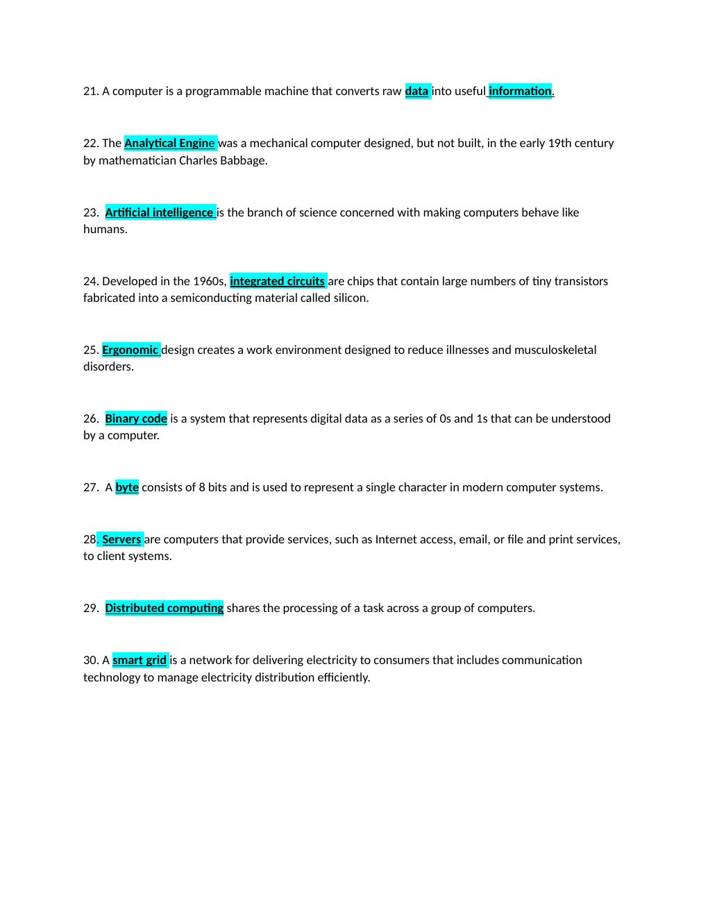 Preview page 5 of ITSC 1301 Introduction to Computers Exam Answer Sheet | Contains Highly Tested Q&A