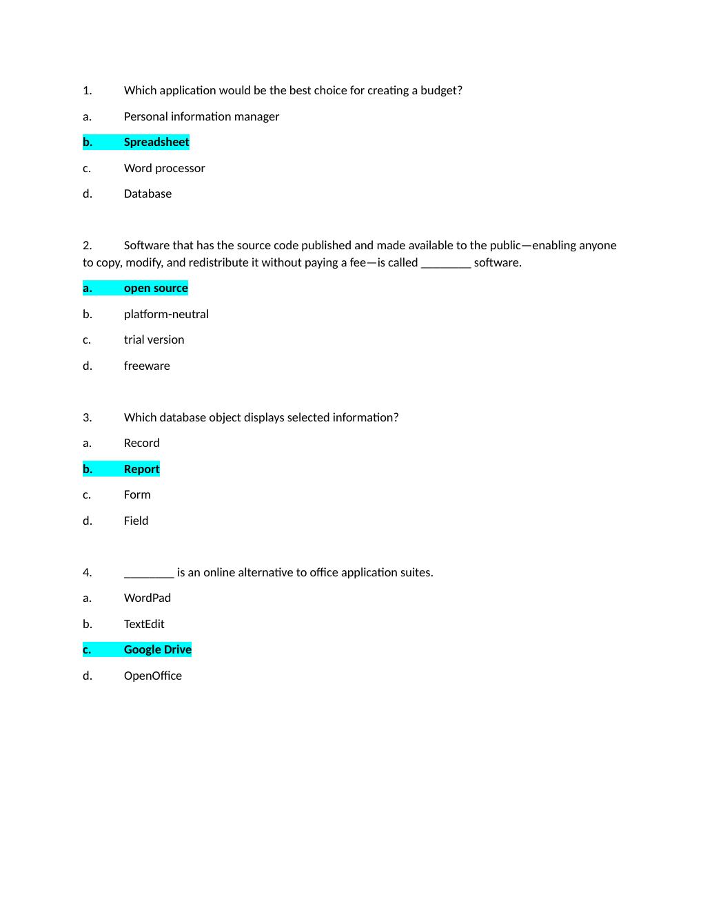 Preview page 6 of ITSC 1301 Introduction to Computers Exam Answer Sheet | Contains Highly Tested Q&A