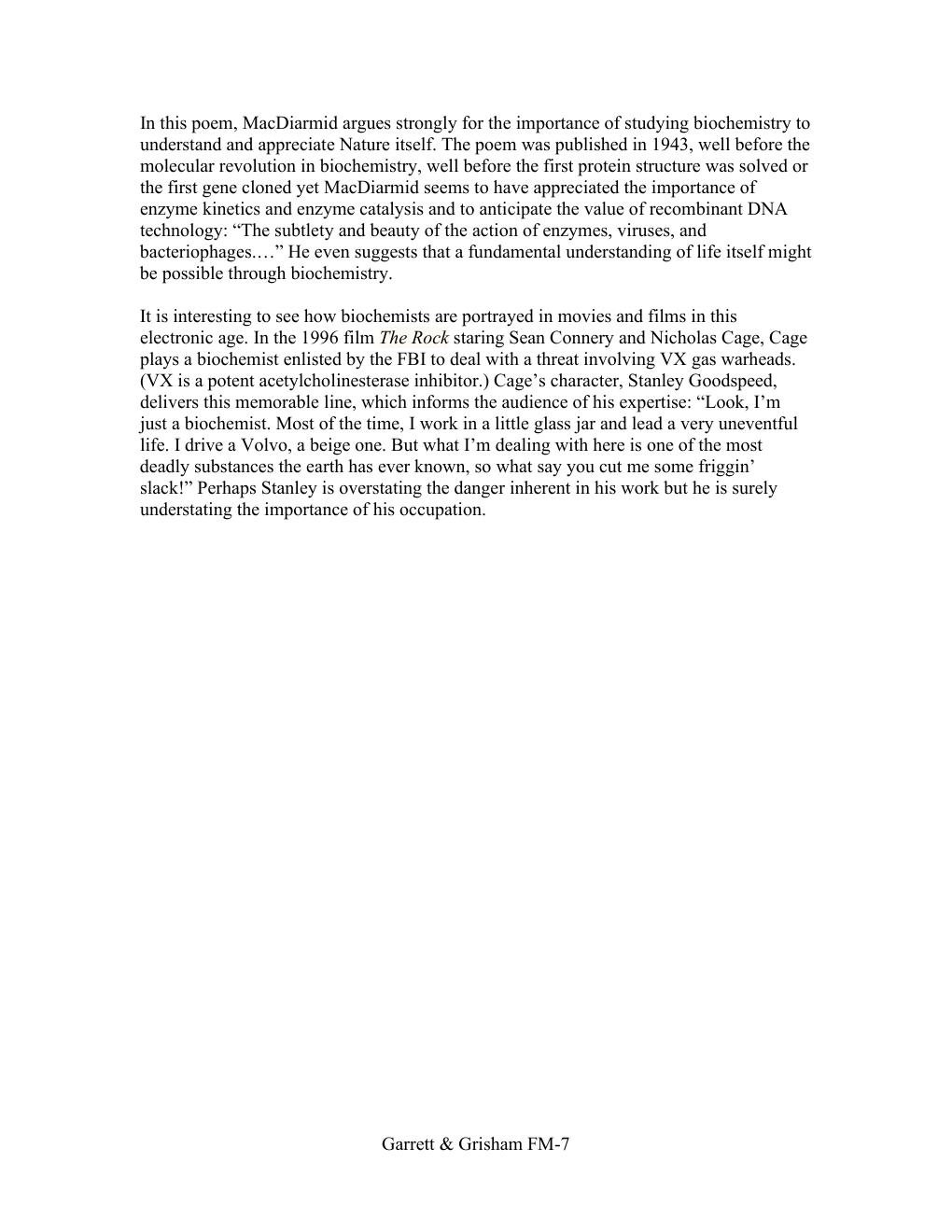Preview page 9 of Instructor’s Manual for Biochemistry, 7th Edition by Reginald H. Garrett and Charles M