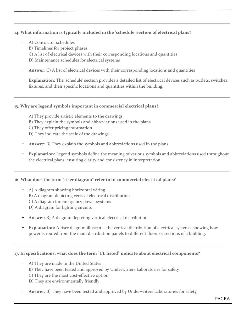 Preview page 7 of Test Bank for Electrical Wiring Commercial, 18th Edition by Phil Simmons, Ray Mullin, Mark Ode