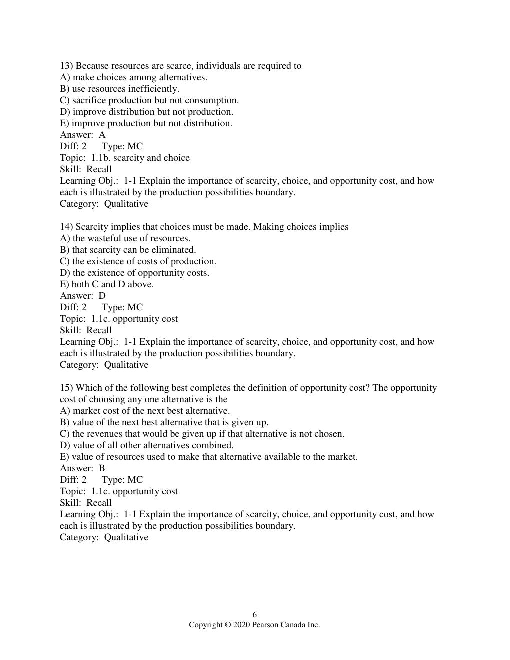 Preview page 7 of TEST  BANK for Macroeconomics 16th Canadian Edition by Christopher T.S. Ragan