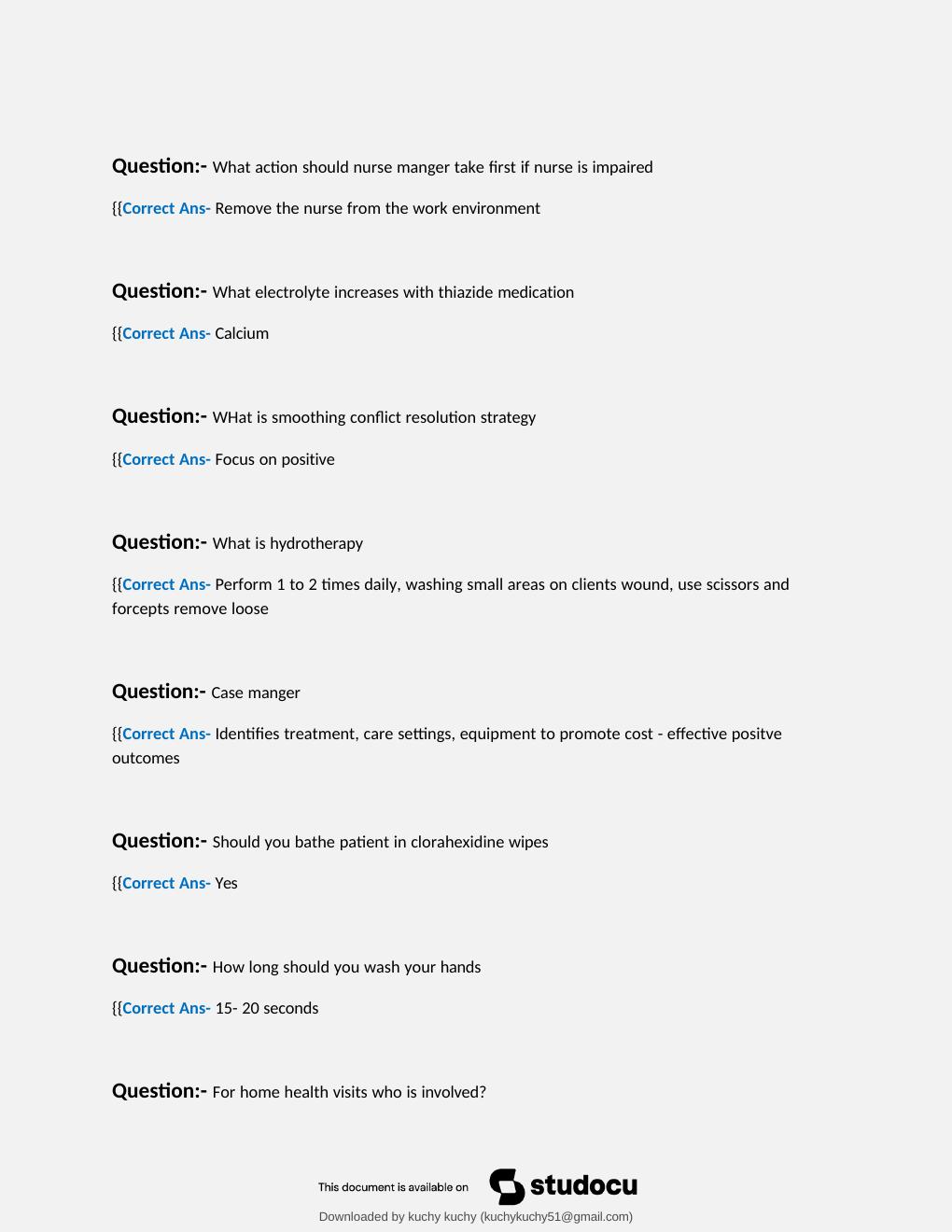 Preview page 2 of RN ATI concept-based assessment, proctored exam for level 4|Test Bank