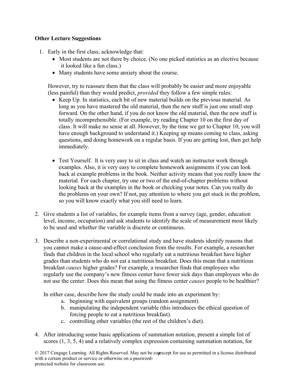 Preview page 5 of Solutions Manual for Statistics for The Behavioral Sciences 10th Edition By Frederick Gravetter, Larry  Wallnau