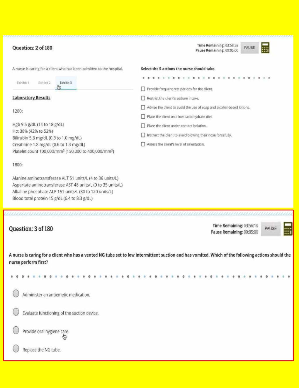 Preview page 2 of ATI COMPREHENSIVE EXIT EXAM 2023 | 180 Q&A - ANSWER KEY STARTS ON PAGE 144