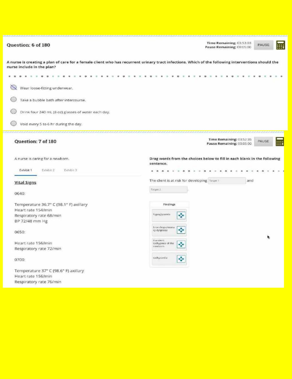 Preview page 4 of ATI COMPREHENSIVE EXIT EXAM 2023 | 180 Q&A - ANSWER KEY STARTS ON PAGE 144