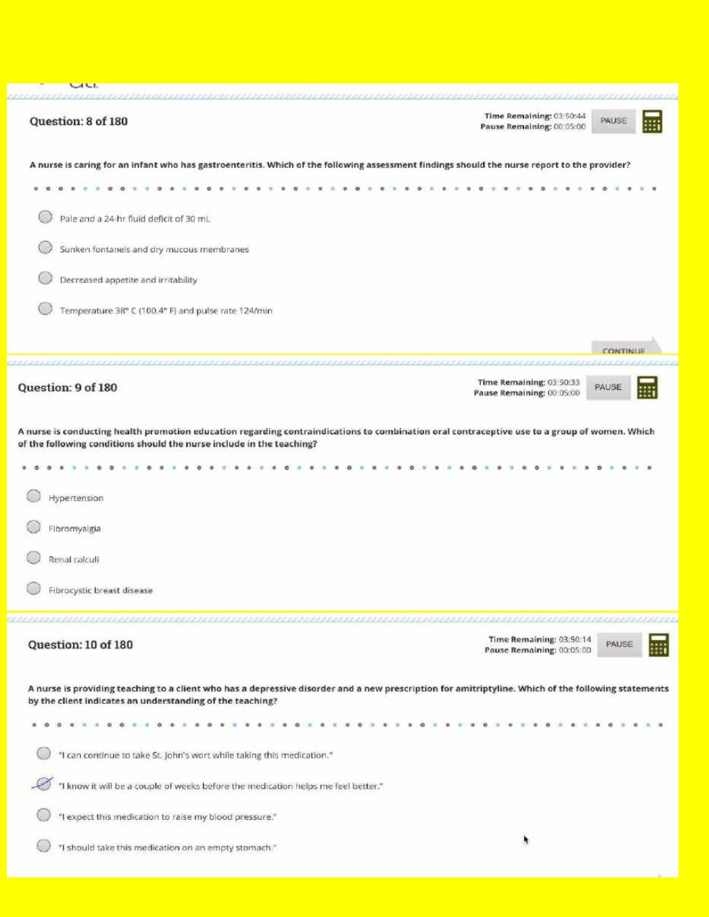 Preview page 6 of ATI COMPREHENSIVE EXIT EXAM 2023 | 180 Q&A - ANSWER KEY STARTS ON PAGE 144