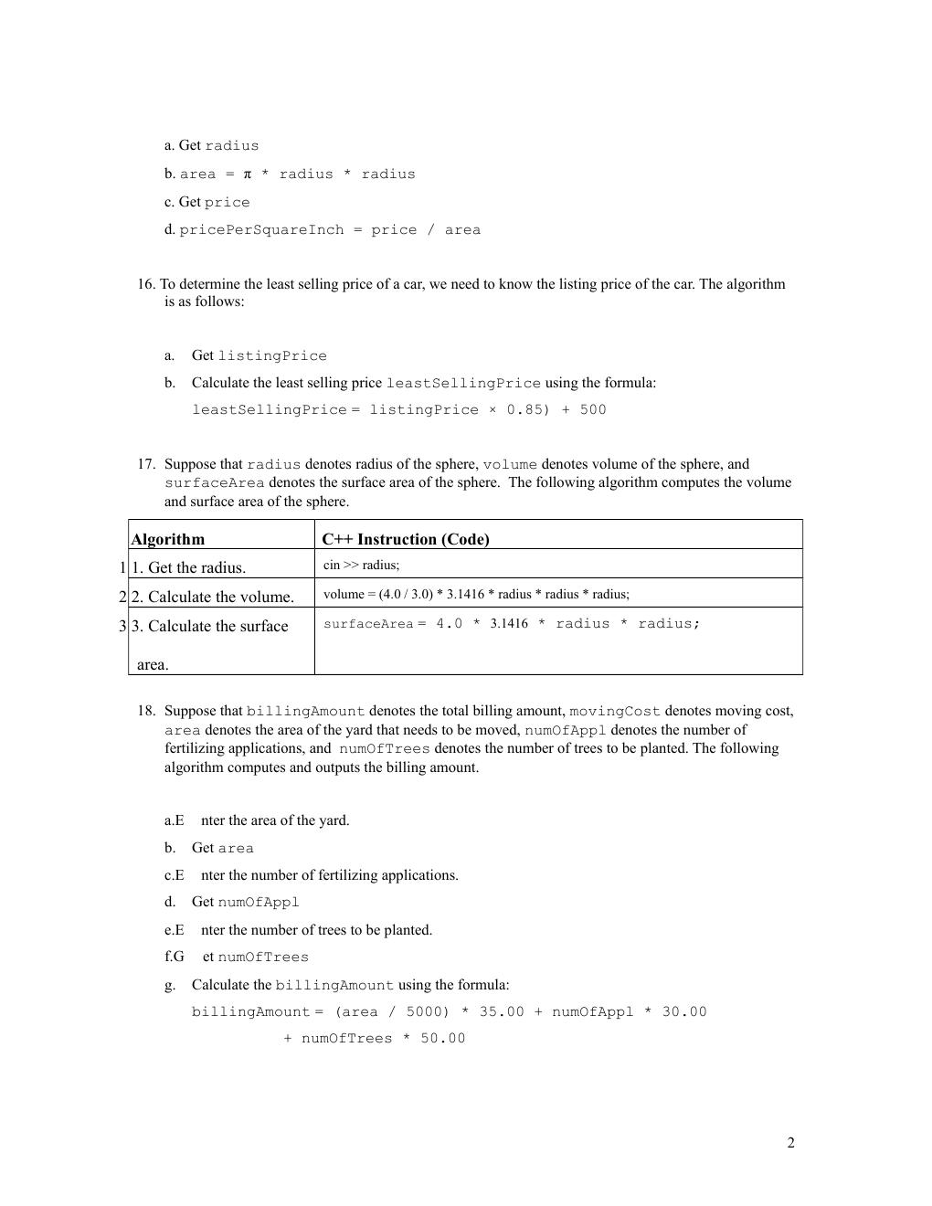 Preview page 4 of Solutions Manual For C++ Programming From Problem Analysis to Program Design 8th Edition By D.S. Malik