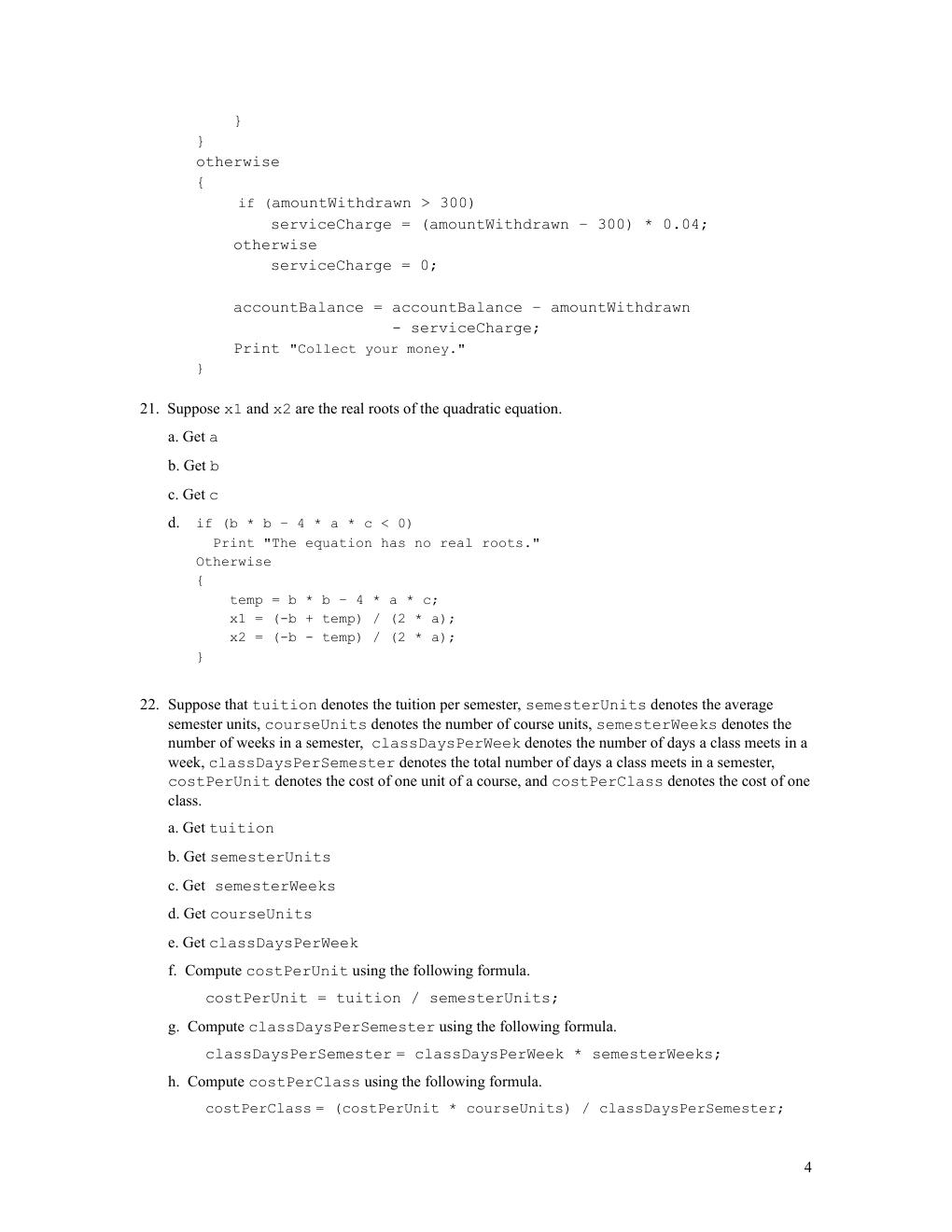 Preview page 6 of Solutions Manual For C++ Programming From Problem Analysis to Program Design 8th Edition By D.S. Malik