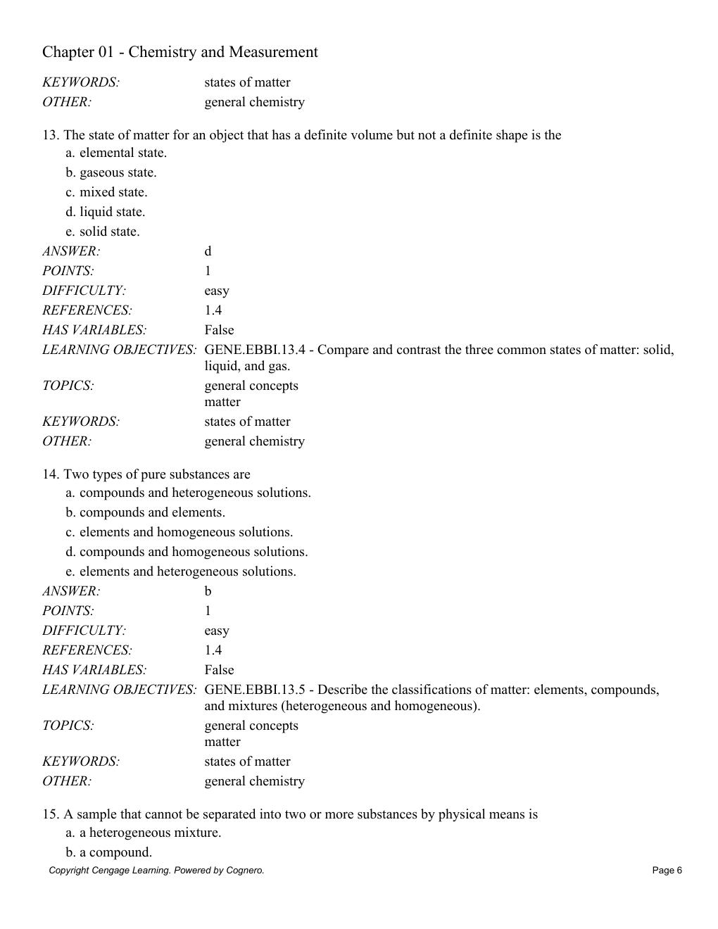 Preview page 8 of Test Bank For General Chemistry 11th Edition BY Darrell Ebbing, Steven D. Gammon