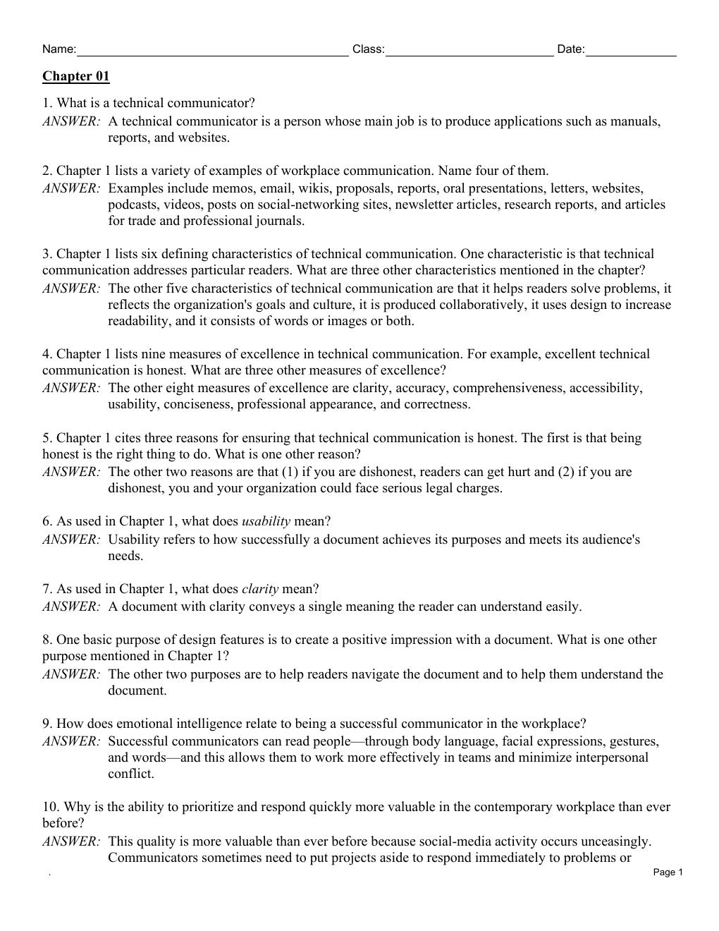 Preview page 3 of Test Bank For Practical Strategies for Technical Communication 3rd Edition By Mike Markel, Stuart Selber