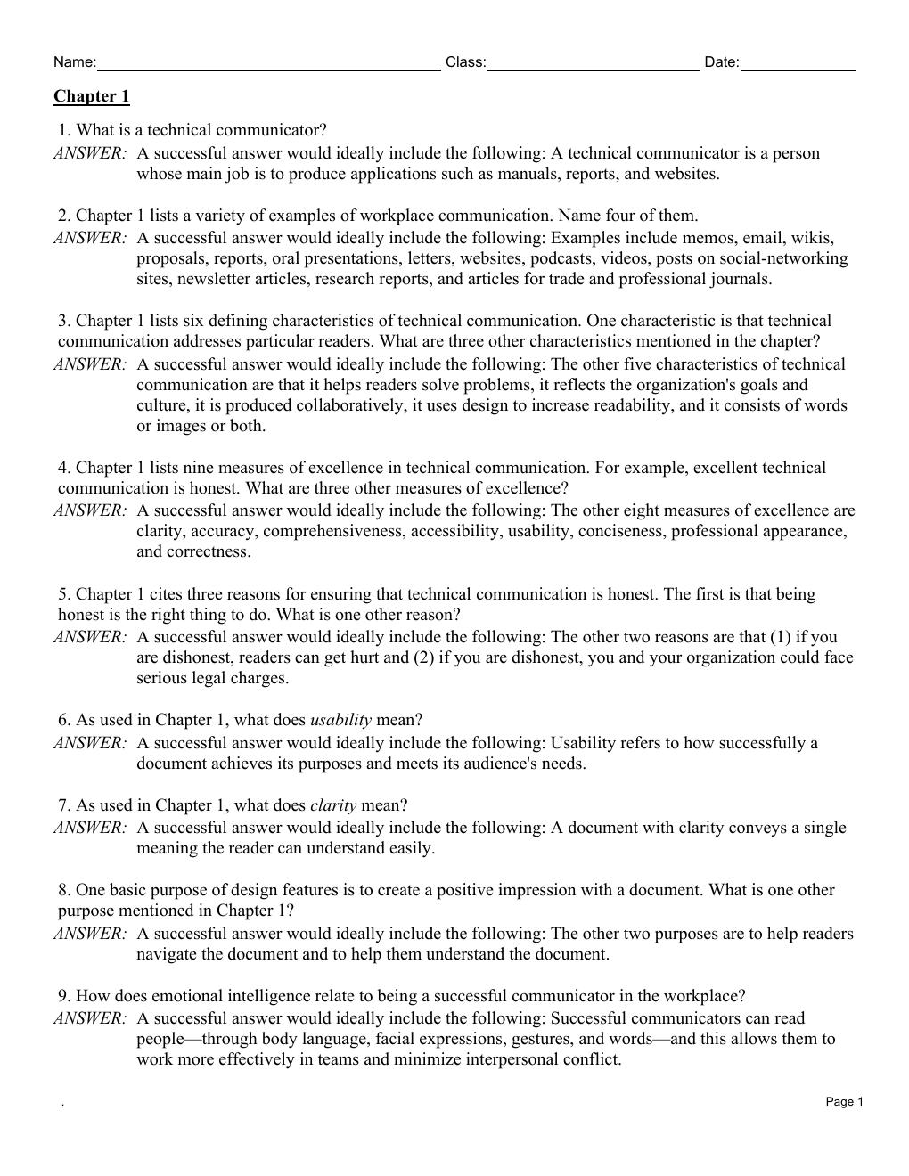 Preview page 3 of Test Bank For Practical Strategies for Technical Communication 4th Edition By Mike Markel, Stuart Selber