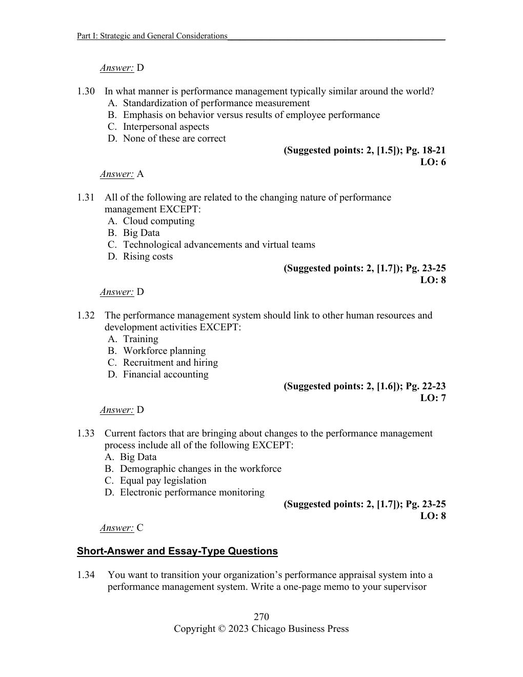 Preview page 9 of Test Bank Performance Management 5th Edition By Herman Aguinis