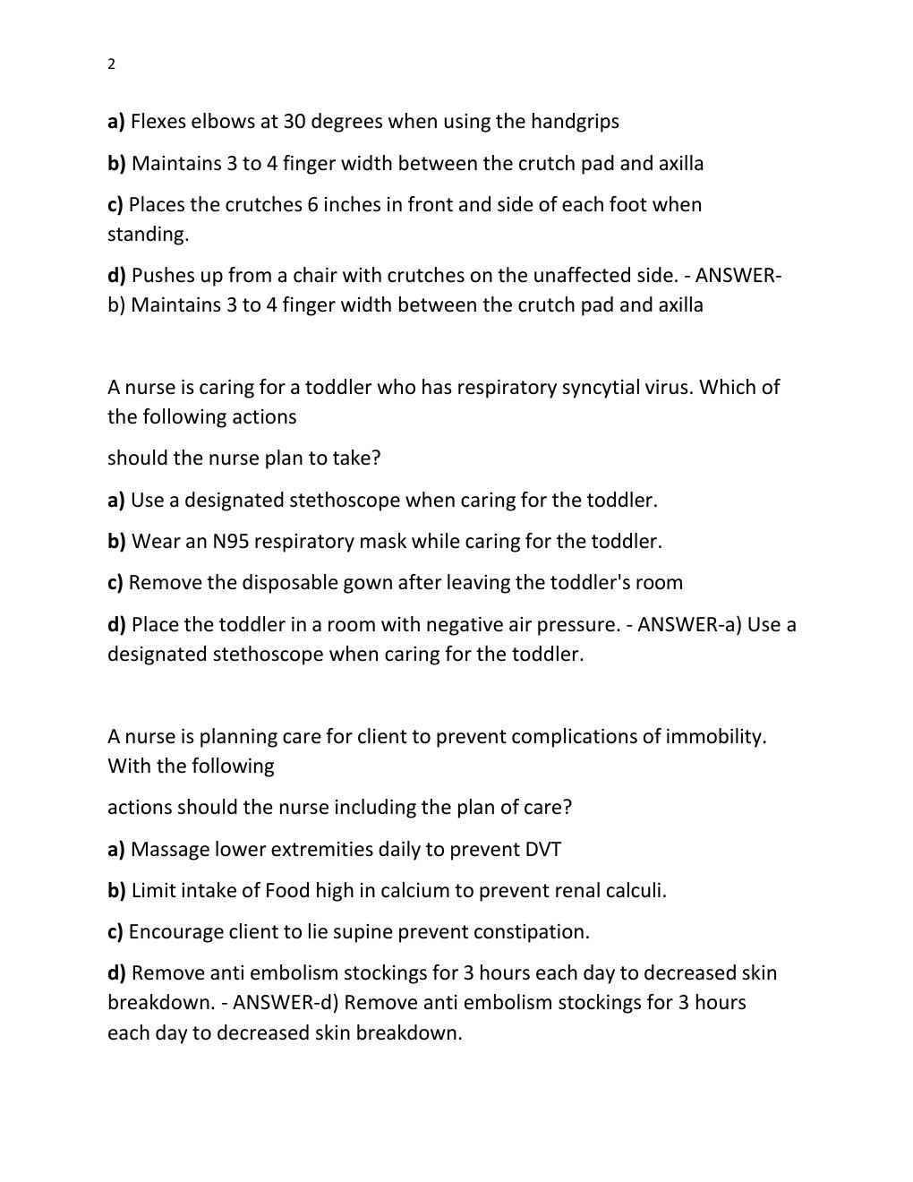 Preview page 2 of ATI COMPREHENSIVE PREDICTOR EXAM 2023-2026 FORM A, B,C  COMP ATI PREDICTOR EXAM NEWEST VERSION 2023