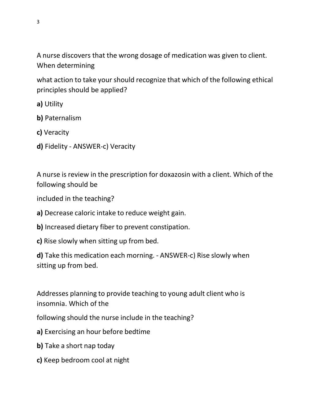 Preview page 3 of ATI COMPREHENSIVE PREDICTOR EXAM 2023-2026 FORM A, B,C  COMP ATI PREDICTOR EXAM NEWEST VERSION 2023