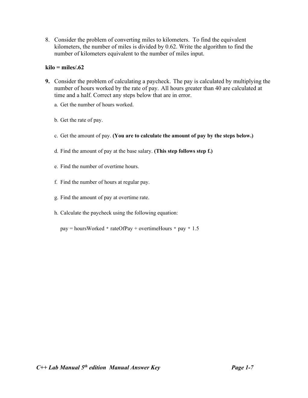 Preview page 9 of Solutions Manual C++ Programming From Problem Analysis to Program Design 5th Edition By D. S. Malik