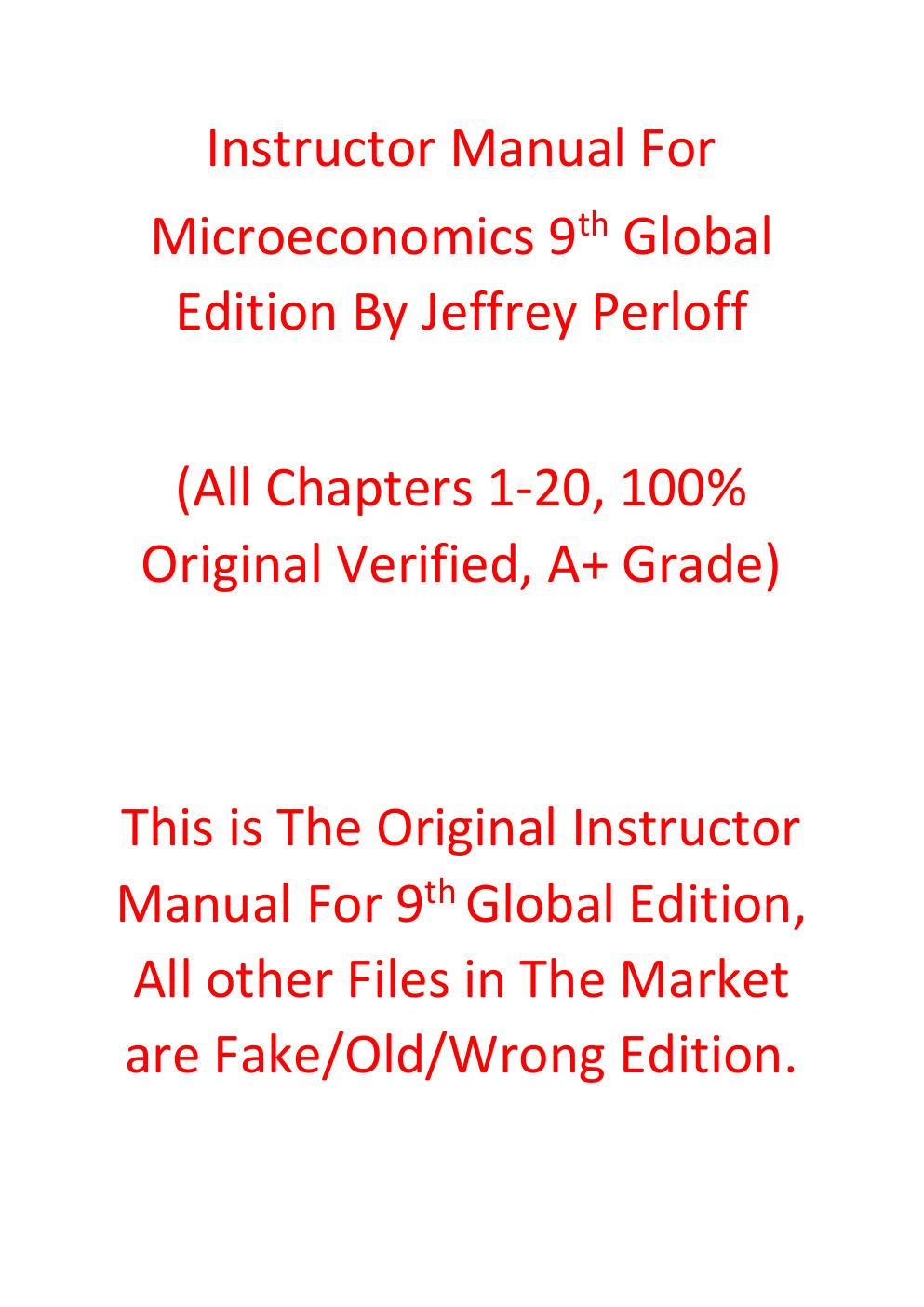 Preview page 2 of Solutions Manual Microeconomics 9th Global Edition By Jeffrey Perloff