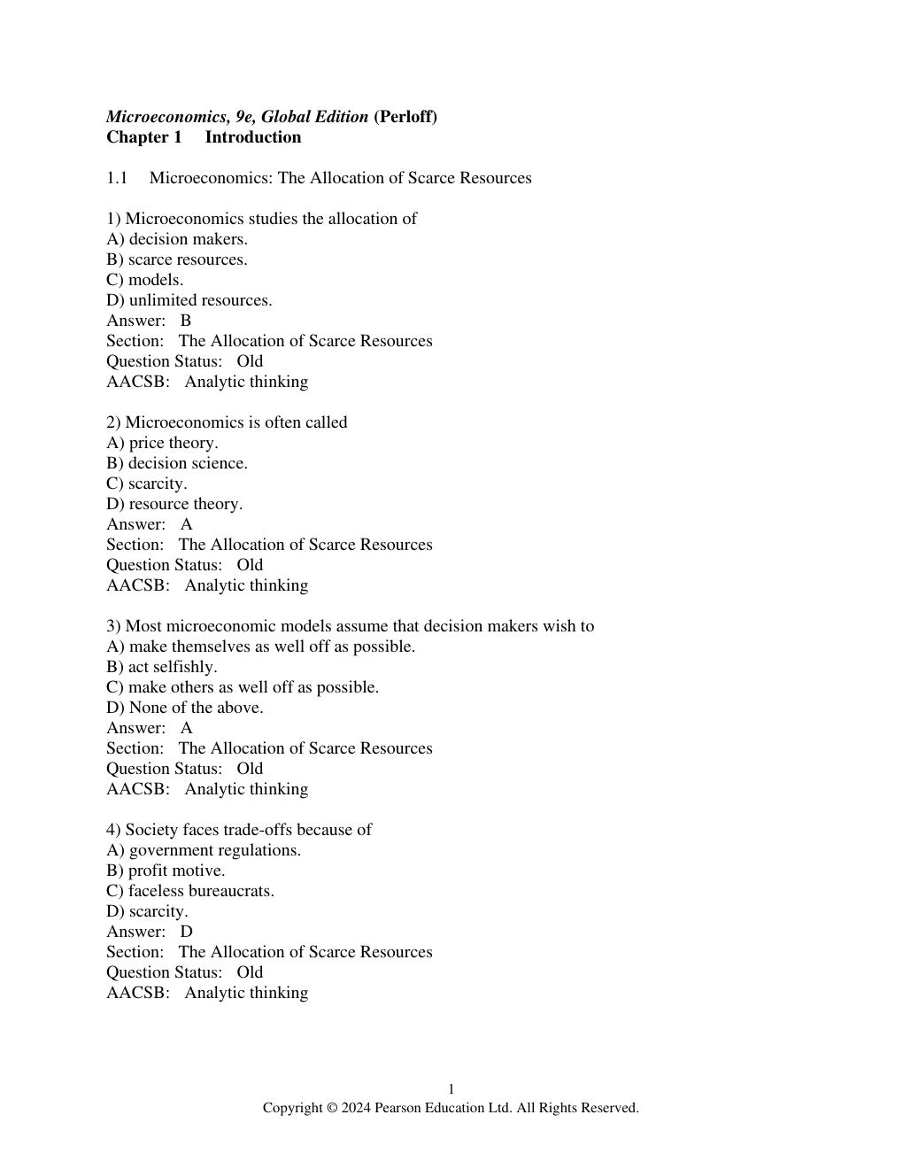 Preview page 3 of Test Bank Microeconomics 9th Global Edition By Jeffrey Perloff