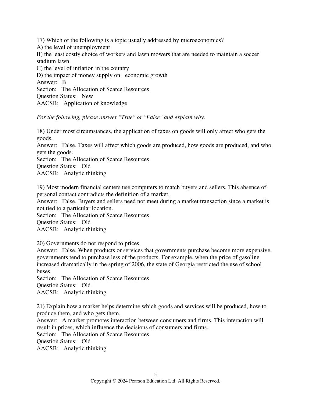 Preview page 7 of Test Bank Microeconomics 9th Global Edition By Jeffrey Perloff