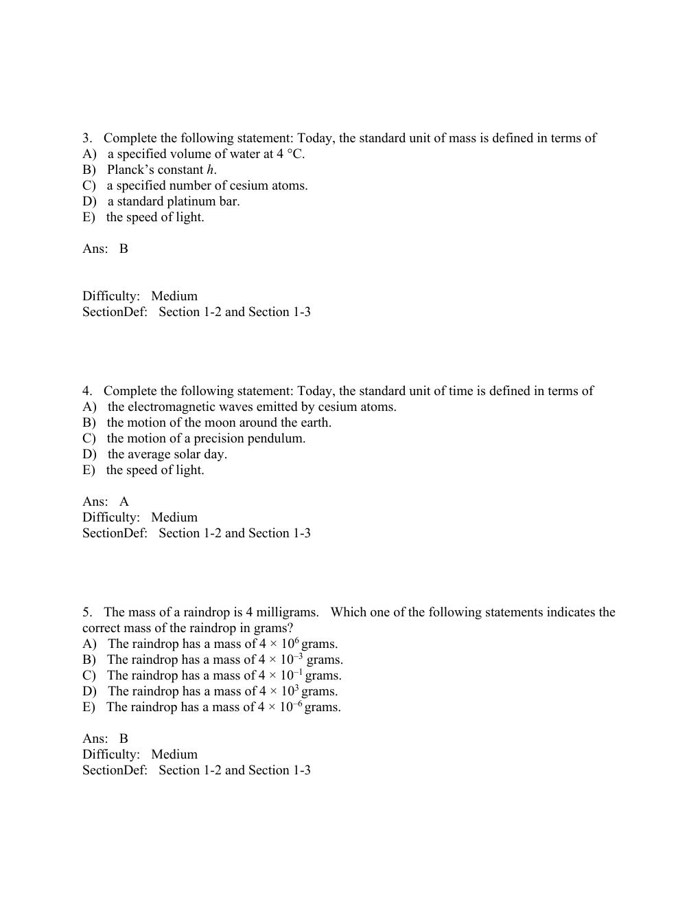 Preview page 4 of Test Bank Physics (Volume 1) 12th Edition By John Cutnell, Kenneth Johnson, David Young, Shane Stadler