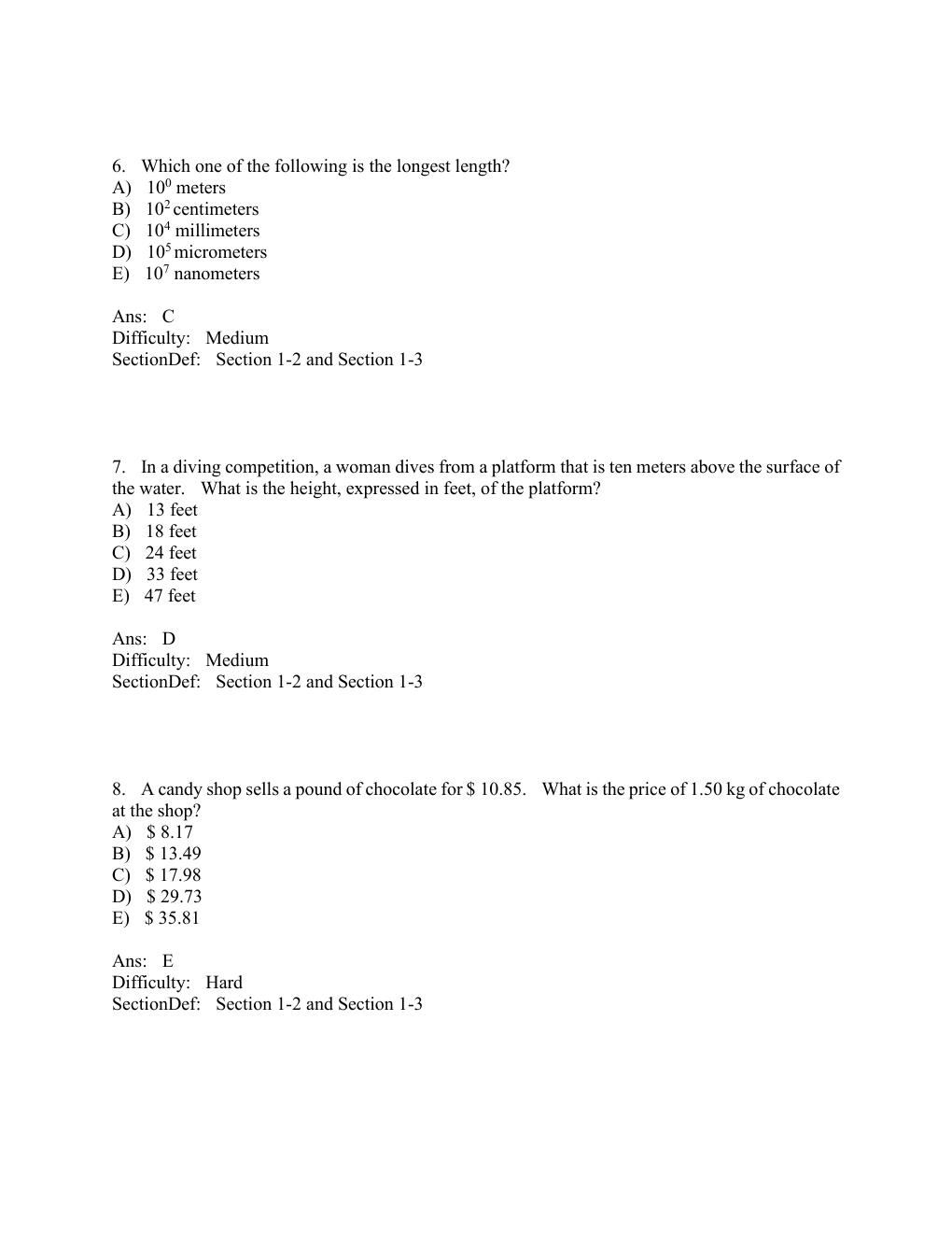 Preview page 5 of Test Bank Physics (Volume 1) 12th Edition By John Cutnell, Kenneth Johnson, David Young, Shane Stadler