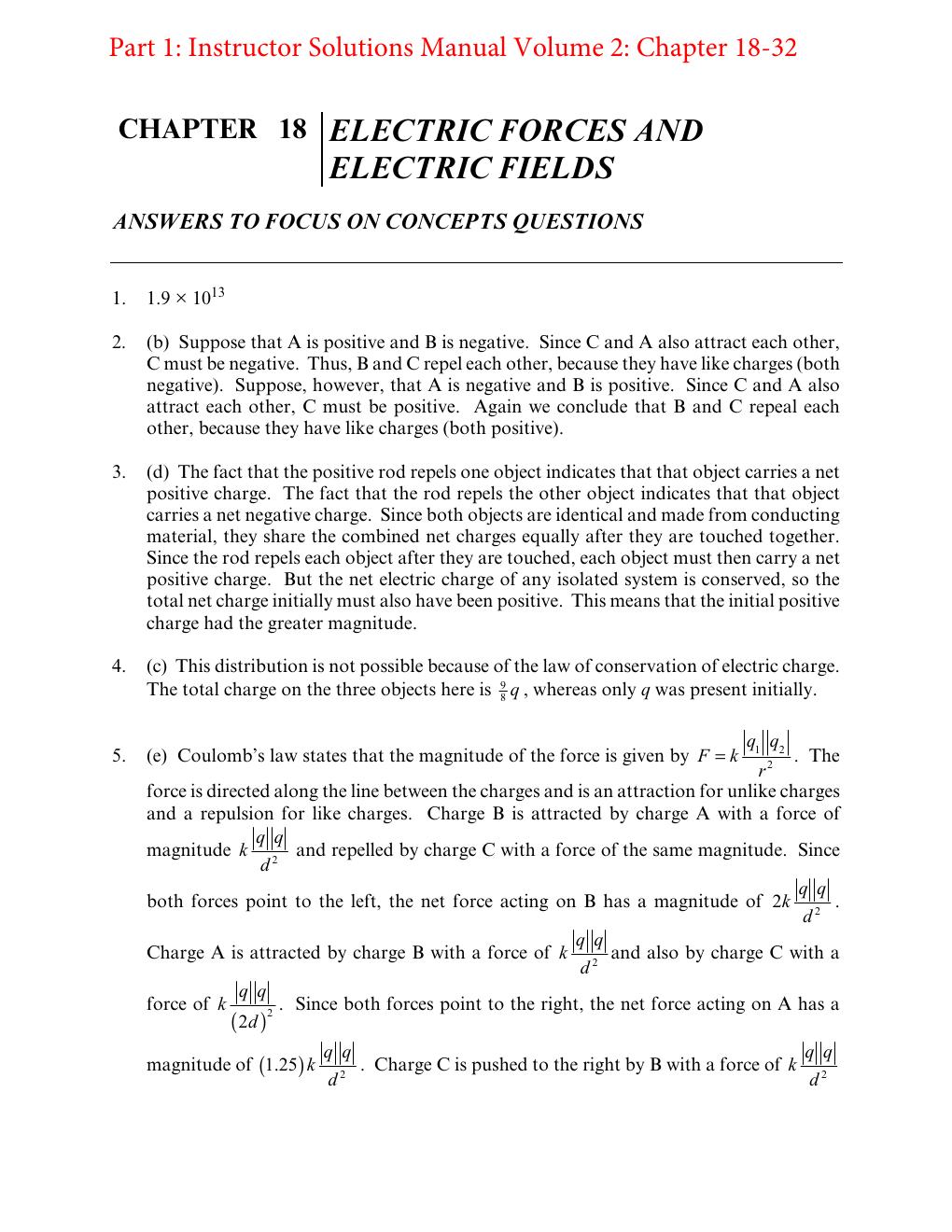 Preview page 3 of Solutions Manual Physics (Volume 2) 12th Edition By John Cutnell, Kenneth Johnson, David Young, Shane Stadler