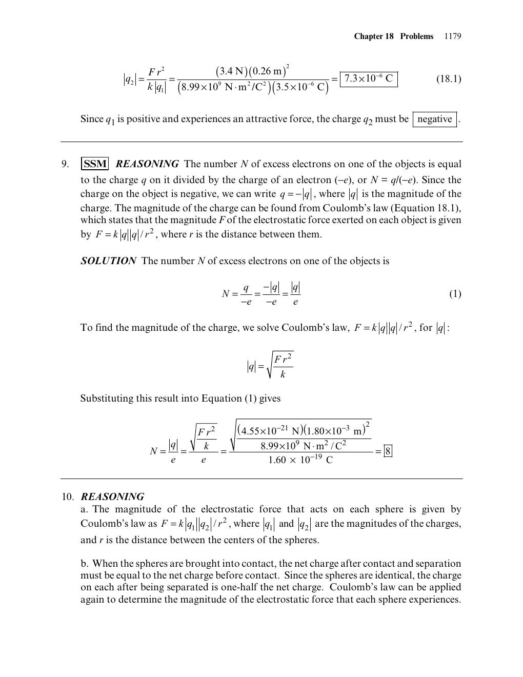 Preview page 10 of Solutions Manual Physics (Volume 2) 12th Edition By John Cutnell, Kenneth Johnson, David Young, Shane Stadler