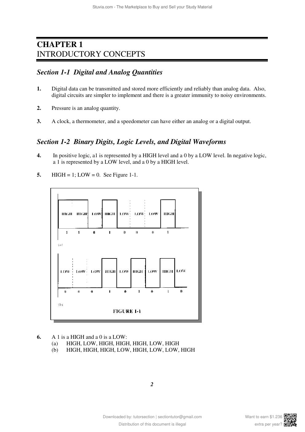 Preview page 3 of Solutions Manual For Digital Fundamentals, 11th Edition By Thomas Floyd