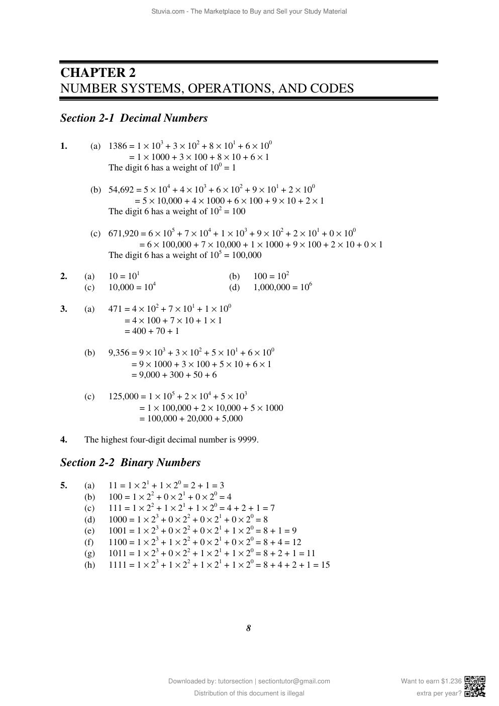 Preview page 9 of Solutions Manual For Digital Fundamentals, 11th Edition By Thomas Floyd