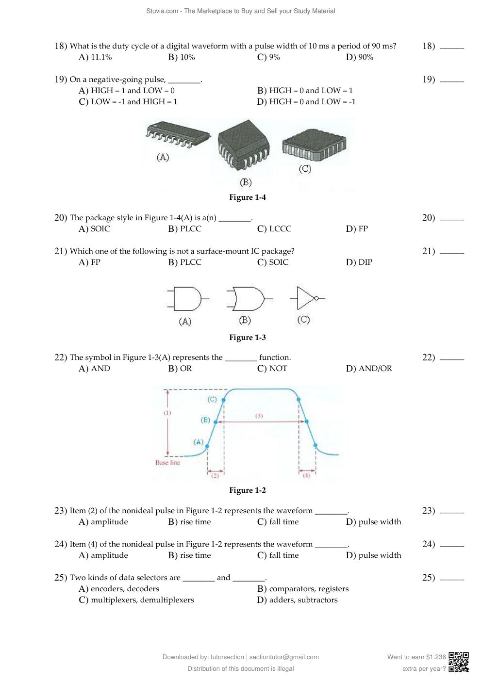 Preview page 4 of Test Bank For For Digital Fundamentals, 11th Edition By Thomas Floyd