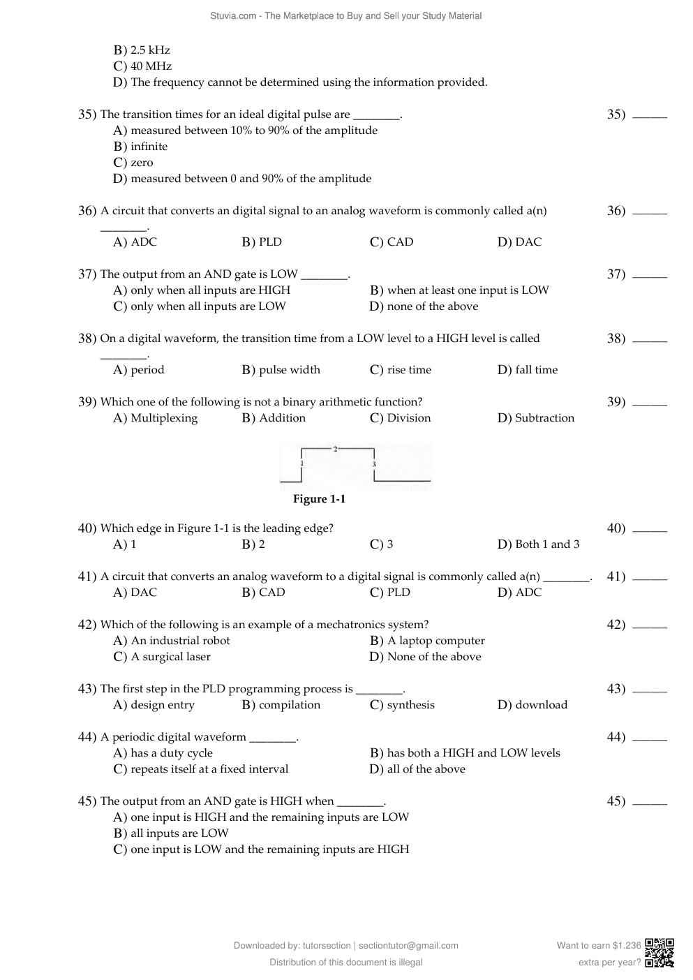 Preview page 6 of Test Bank For For Digital Fundamentals, 11th Edition By Thomas Floyd