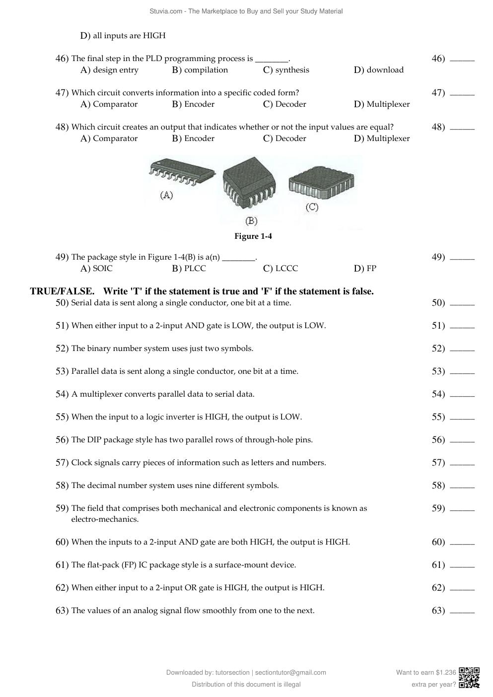 Preview page 7 of Test Bank For For Digital Fundamentals, 11th Edition By Thomas Floyd