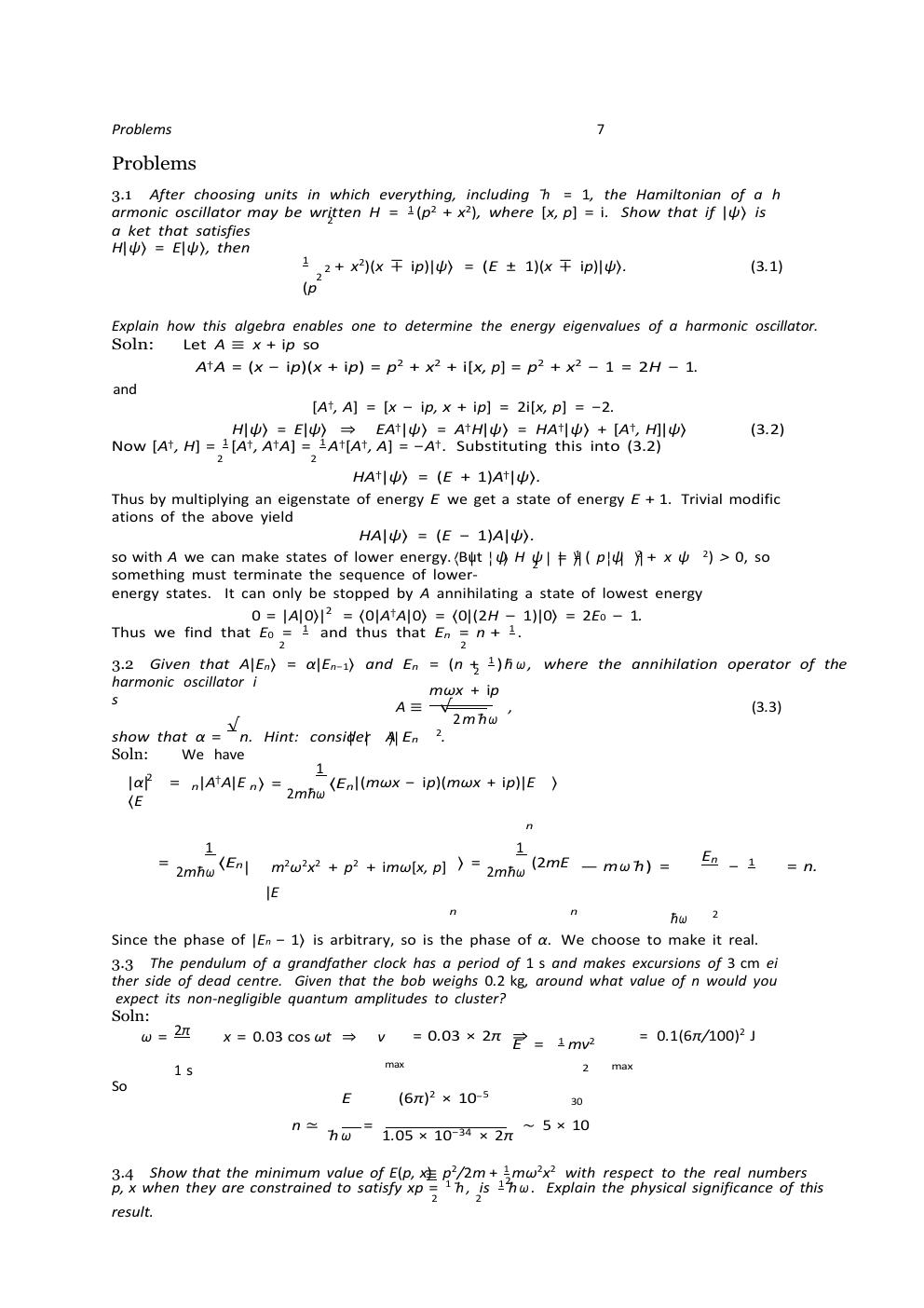 Preview page 8 of SOLUTIONS MANUAL for The Physics of Quantum Mechanics by James Binney & David Skinner