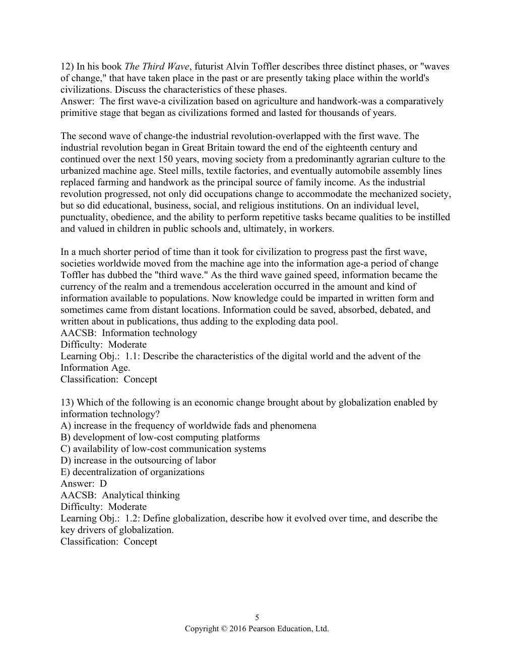 Preview page 6 of Test Bank Information Systems Today, 7th Global Edition by Joseph Valacich, Christoph Schneider