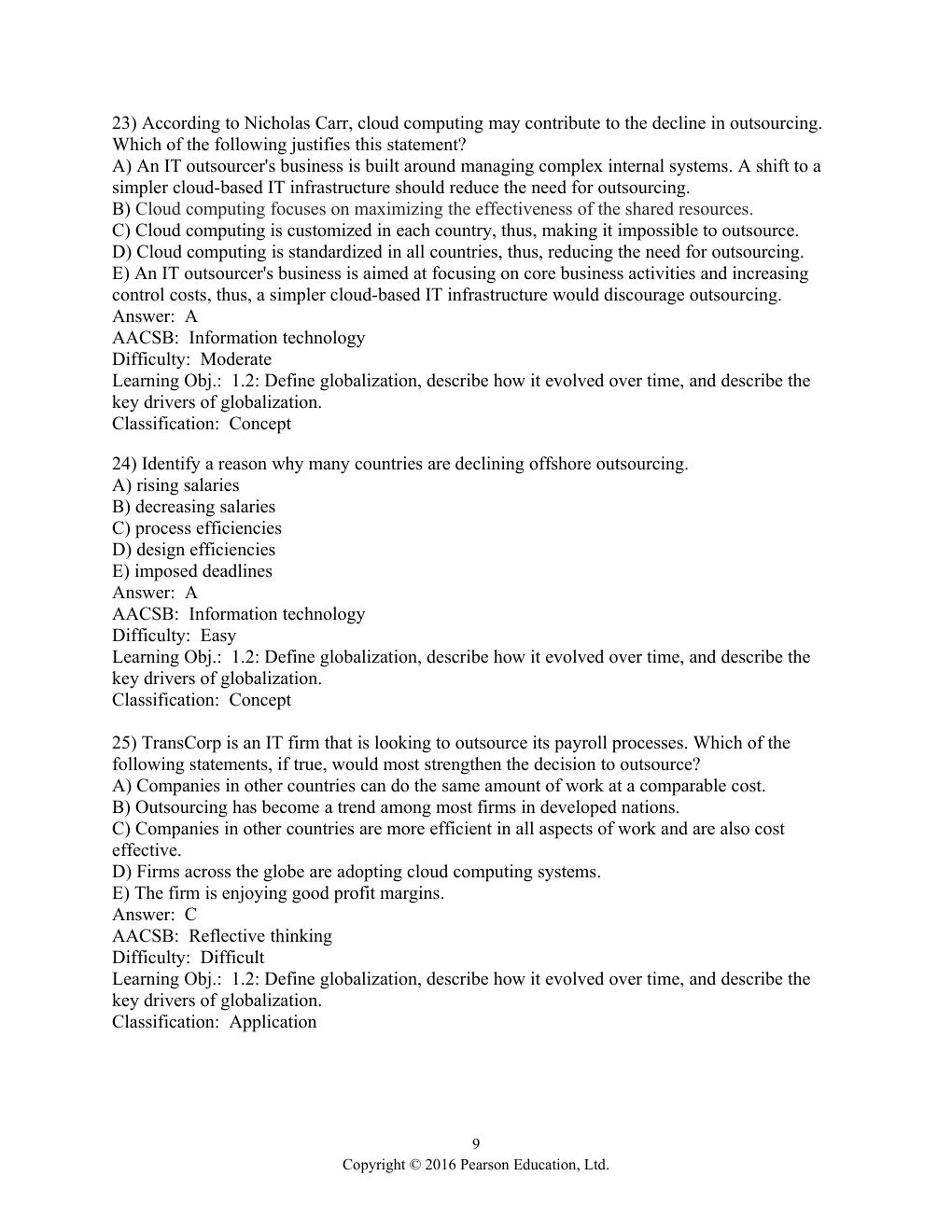 Preview page 10 of Test Bank Information Systems Today, 7th Global Edition by Joseph Valacich, Christoph Schneider