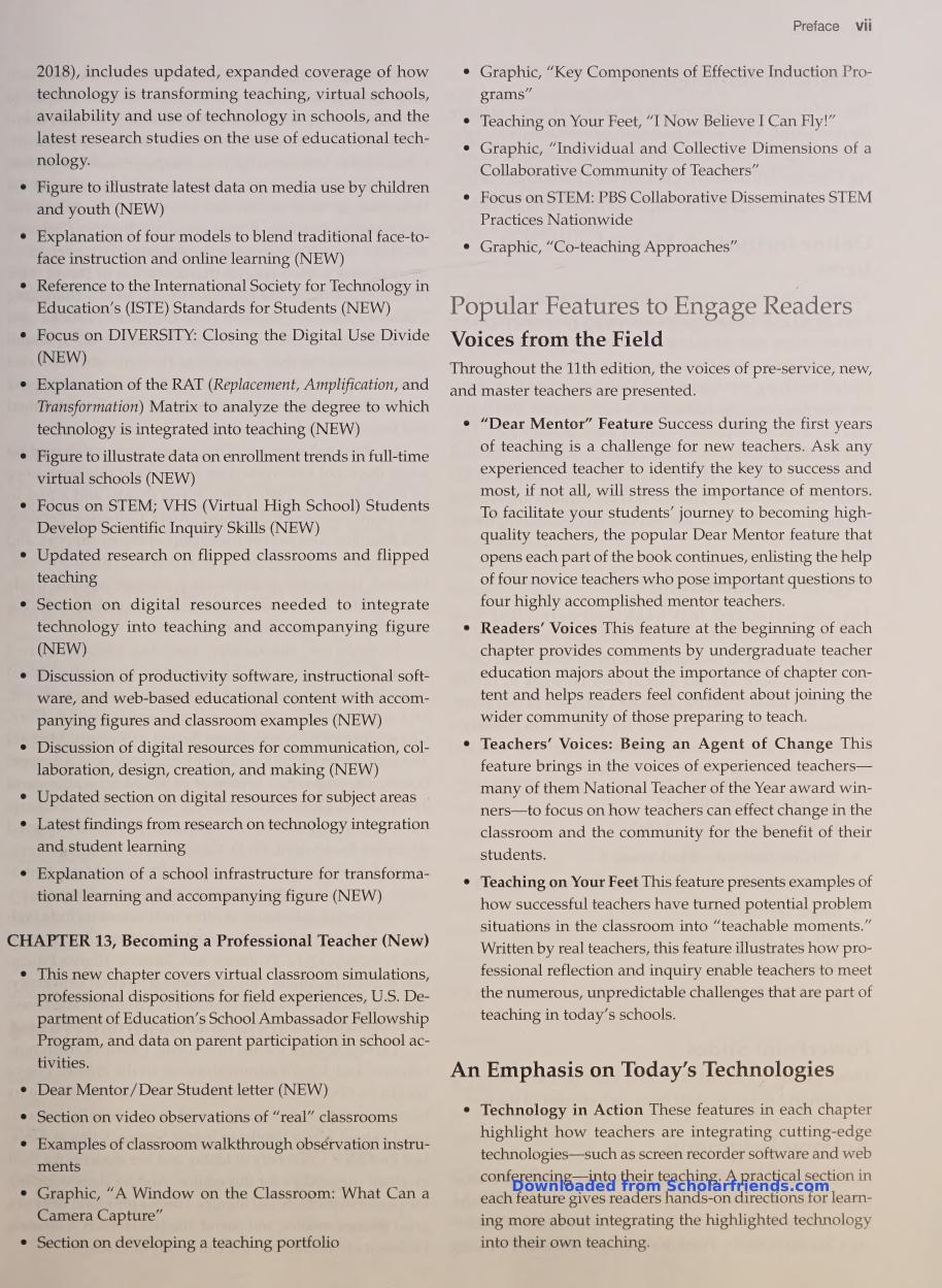 Preview page 8 of eBook Scan [PDF] Becoming a Teacher 11th Edition By Forrest Parkay