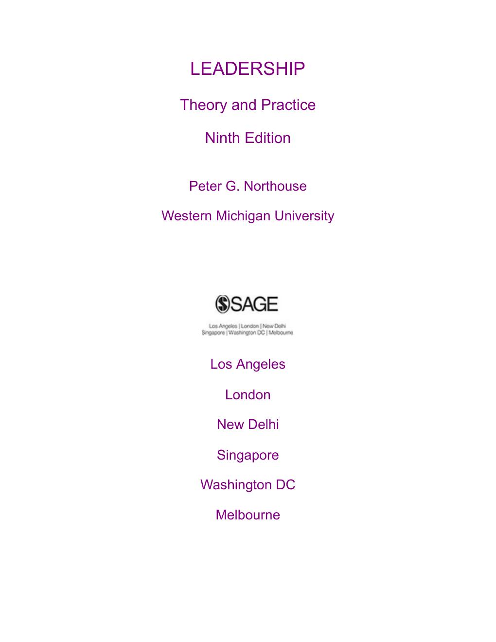 Preview page 7 of Leadership: Theory and Practice 9th Edition by Peter G. Northouse