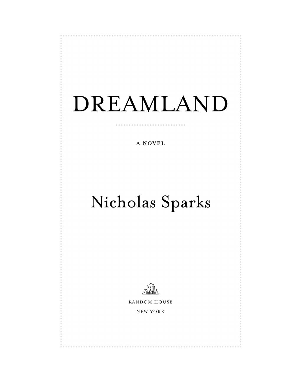 Preview page 3 of Dreamland By Nicholas Sparks