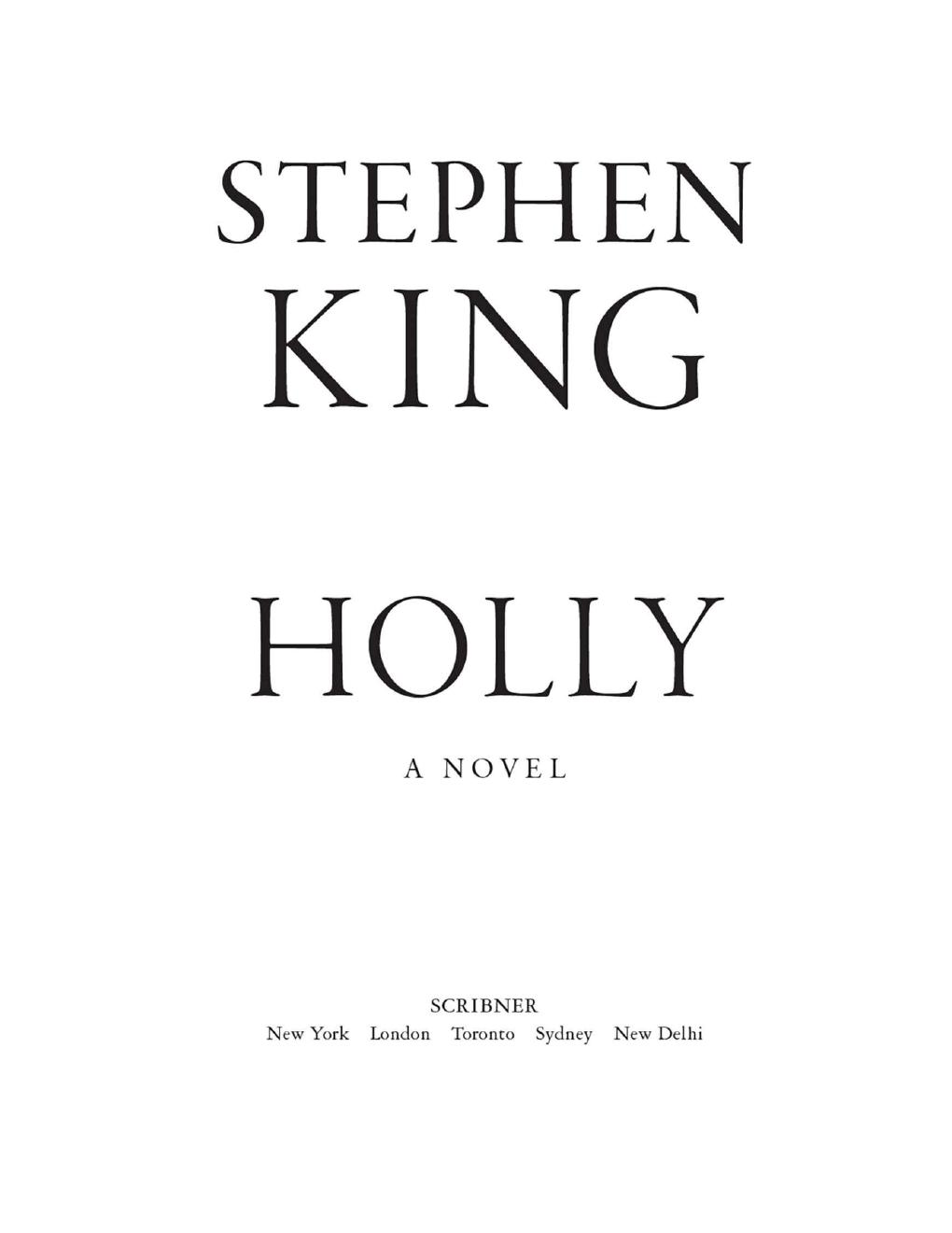 Preview page 4 of Holly by Stephen King