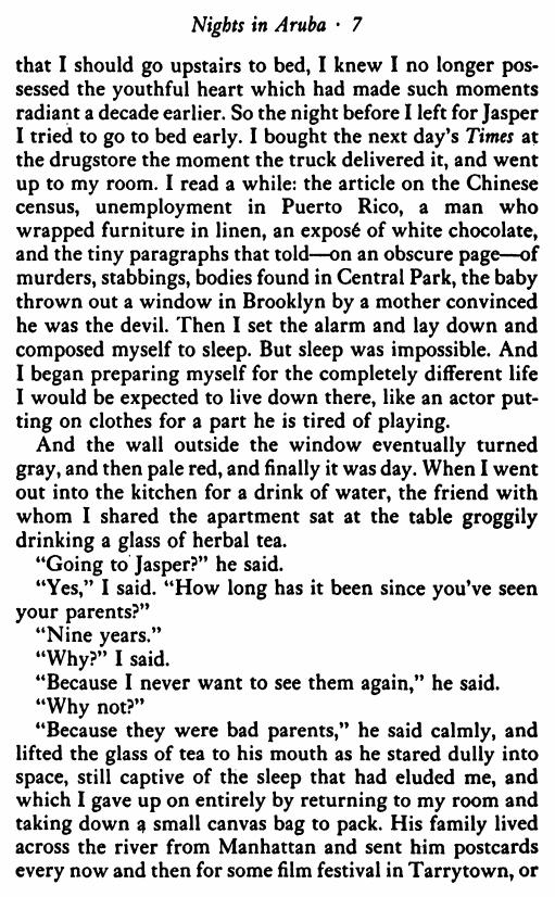 Preview page 8 of Nights in Aruba By Andrew Holleran
