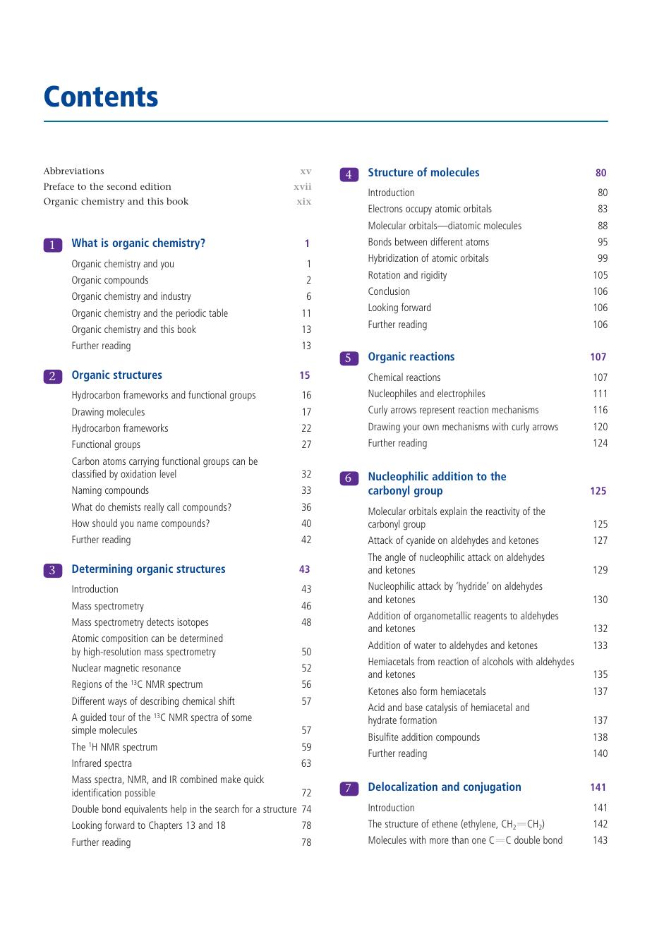 Preview page 8 of Organic Chemistry 2nd Edition by Jonathan Clayden
