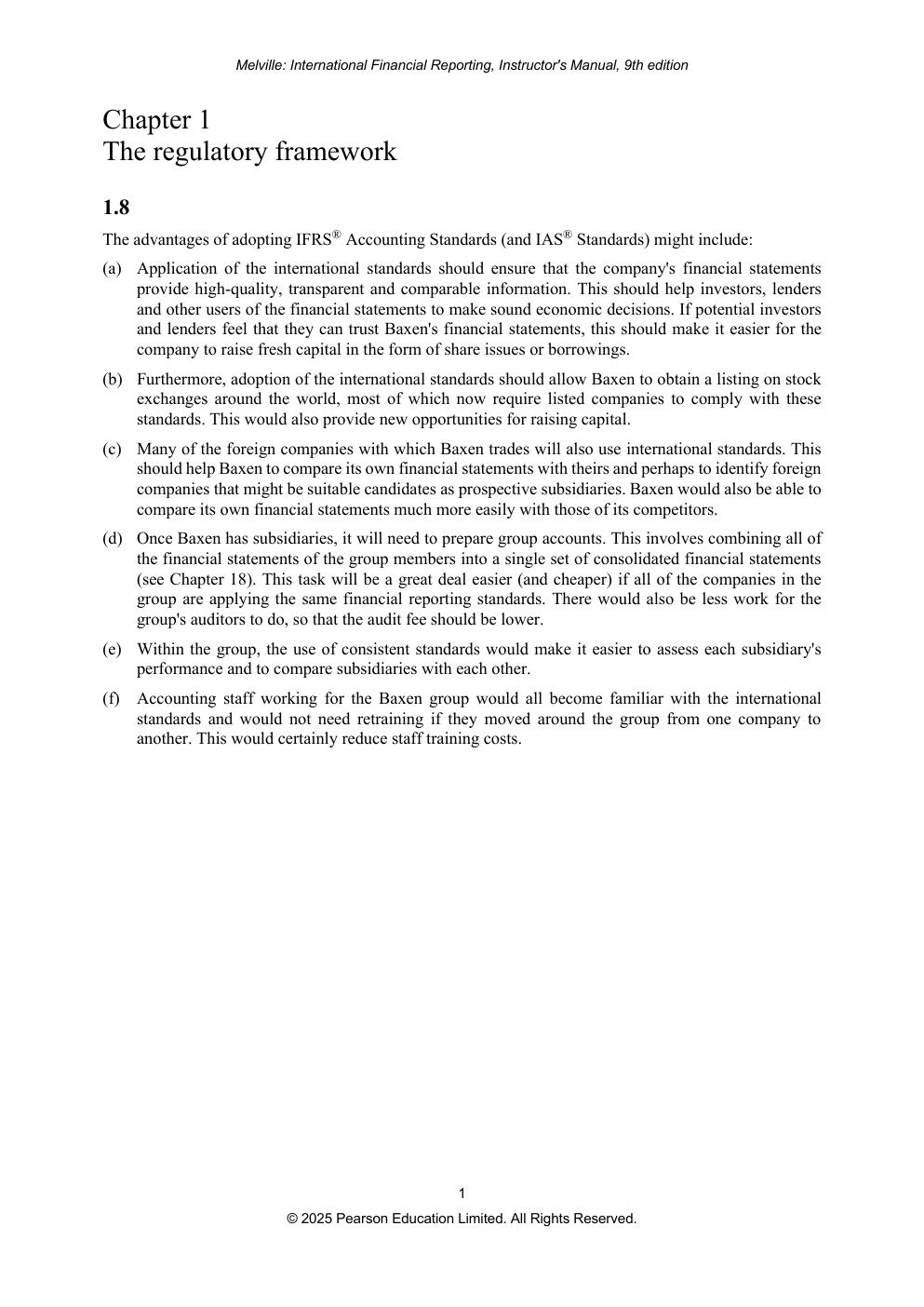 Preview page 2 of Solutions Manual International Financial Reporting A Practical Guide 9th Edition By Alan Melville