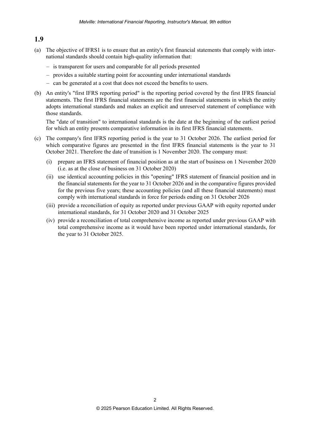 Preview page 3 of Solutions Manual International Financial Reporting A Practical Guide 9th Edition By Alan Melville