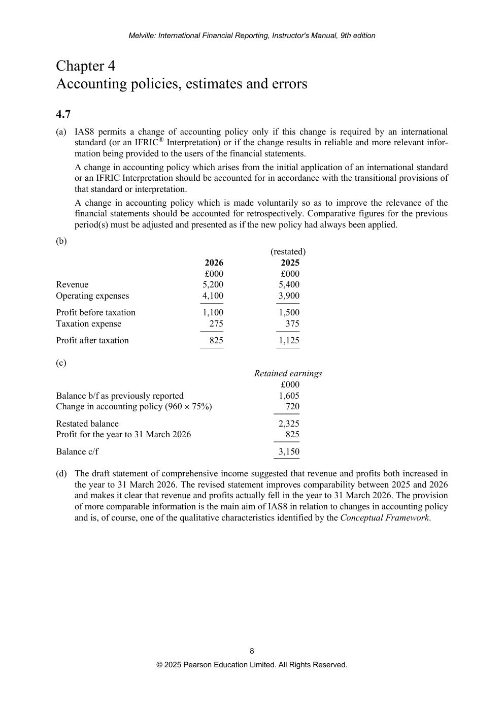 Preview page 9 of Solutions Manual International Financial Reporting A Practical Guide 9th Edition By Alan Melville