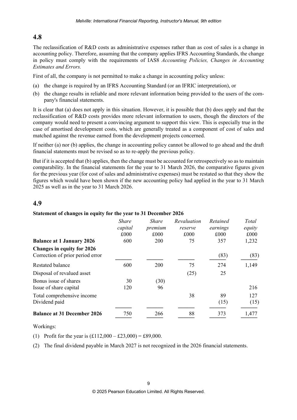 Preview page 10 of Solutions Manual International Financial Reporting A Practical Guide 9th Edition By Alan Melville