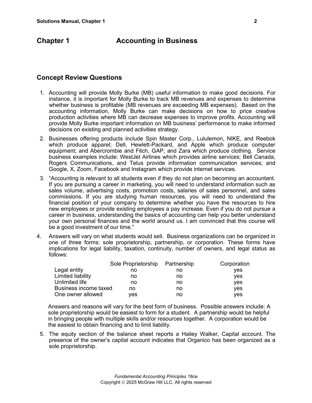 Preview page 3 of Solutions Manual Fundamental Accounting Principles (Volume 1) 18th Canadian Edition By Kermit Larson, Heidi Dieckmann, J