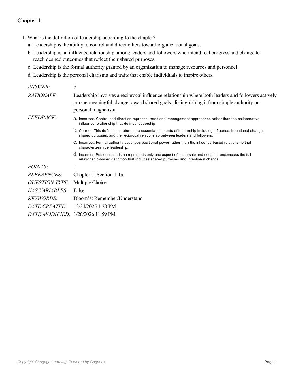 Preview page 3 of Test Bank The Leadership Experience 9th Edition By Richard Daft