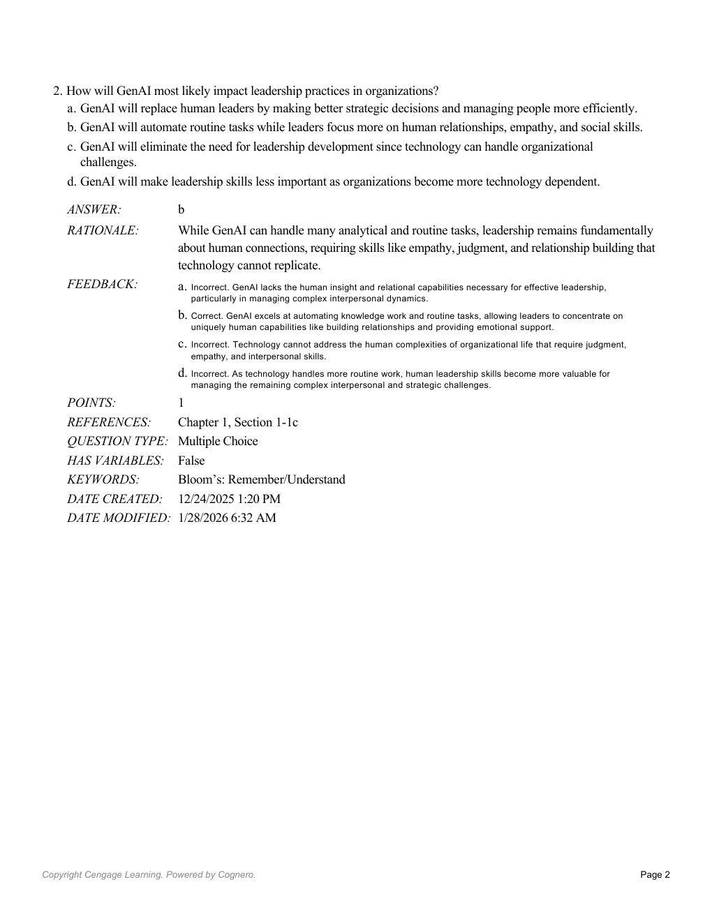 Preview page 4 of Test Bank The Leadership Experience 9th Edition By Richard Daft