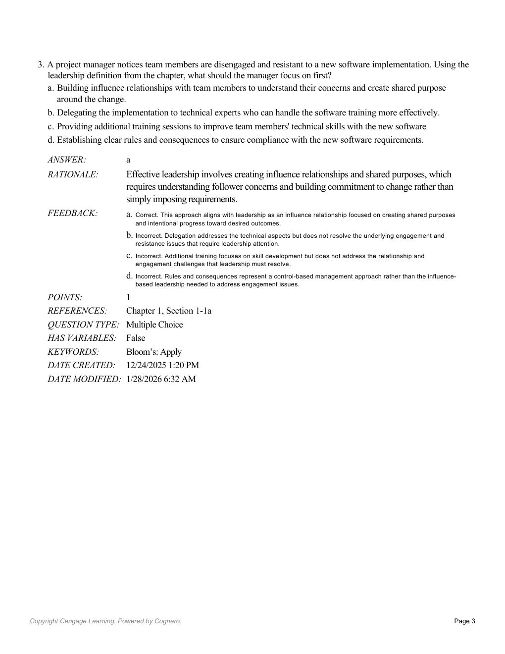 Preview page 5 of Test Bank The Leadership Experience 9th Edition By Richard Daft
